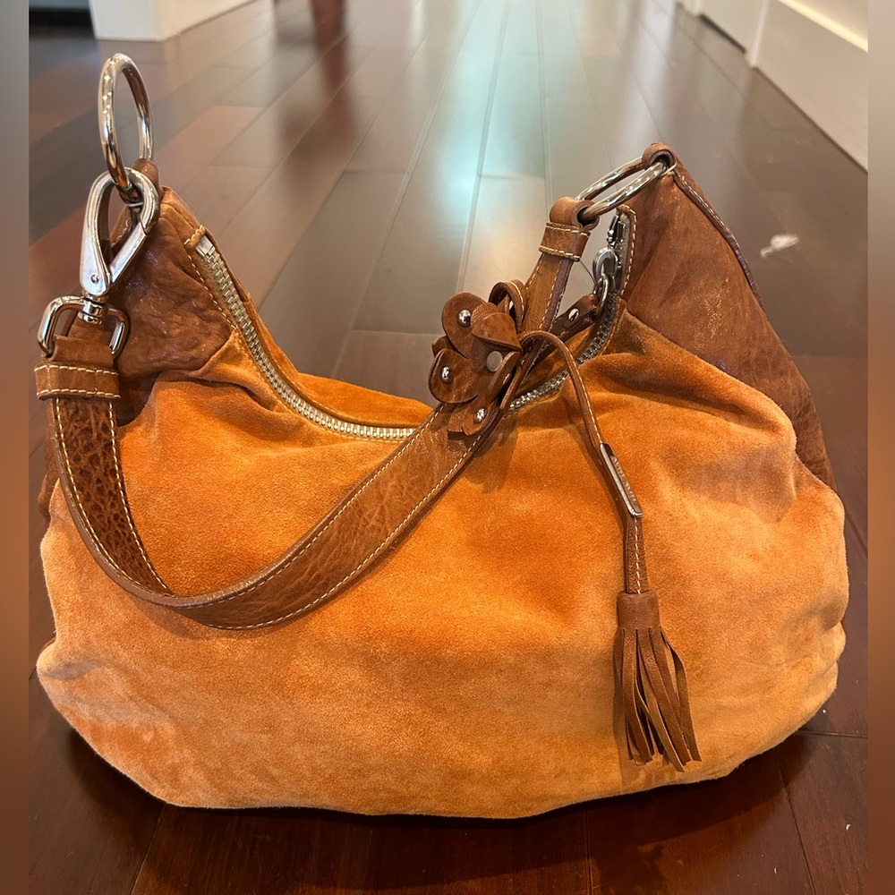 Miu Miu shoulder bag leather and suede